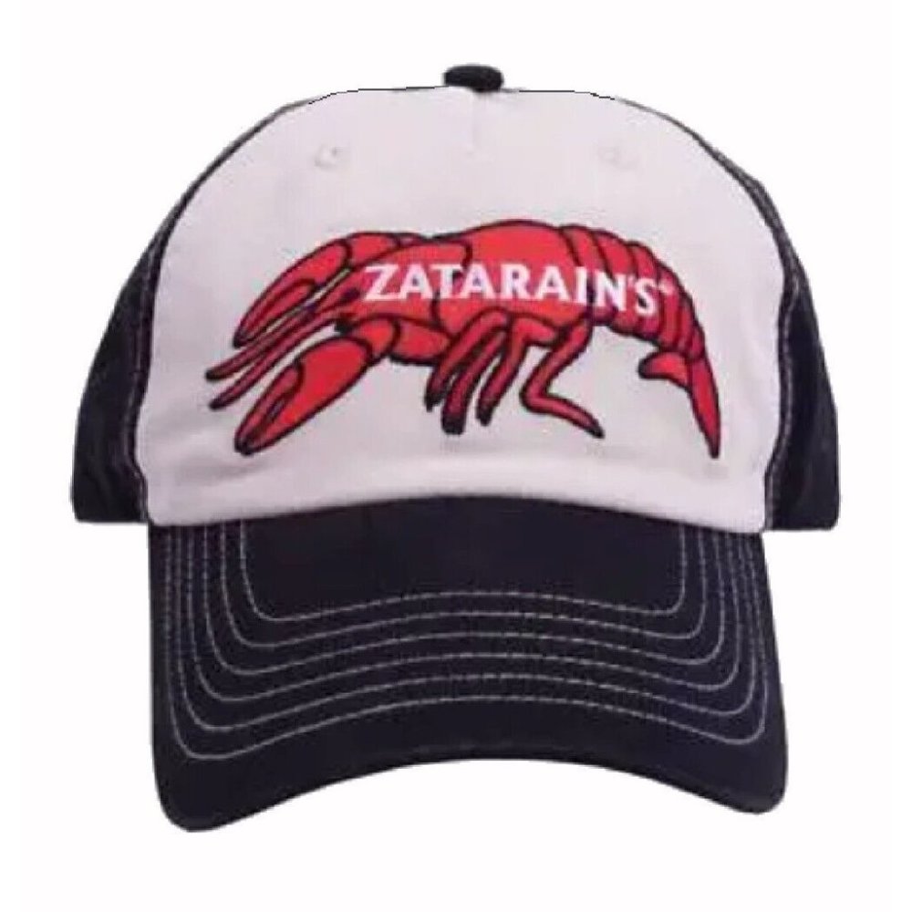 Zatarain’s Crawfish Solid Back Embroidered Cap Hat - NEW